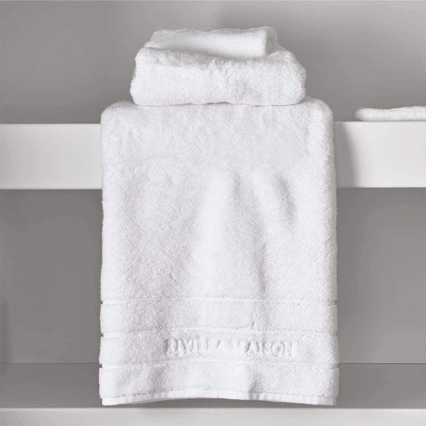Ernæring cigaret Landskab Rivièra Maison - Håndklæde - Hotel towel i hvid (140 x 70 cm.)