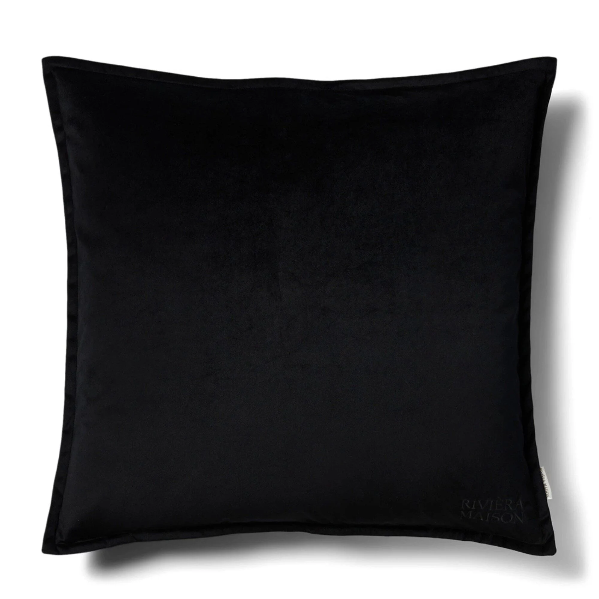 516120 sort pudebetræk i velour, 60 x 60 cm